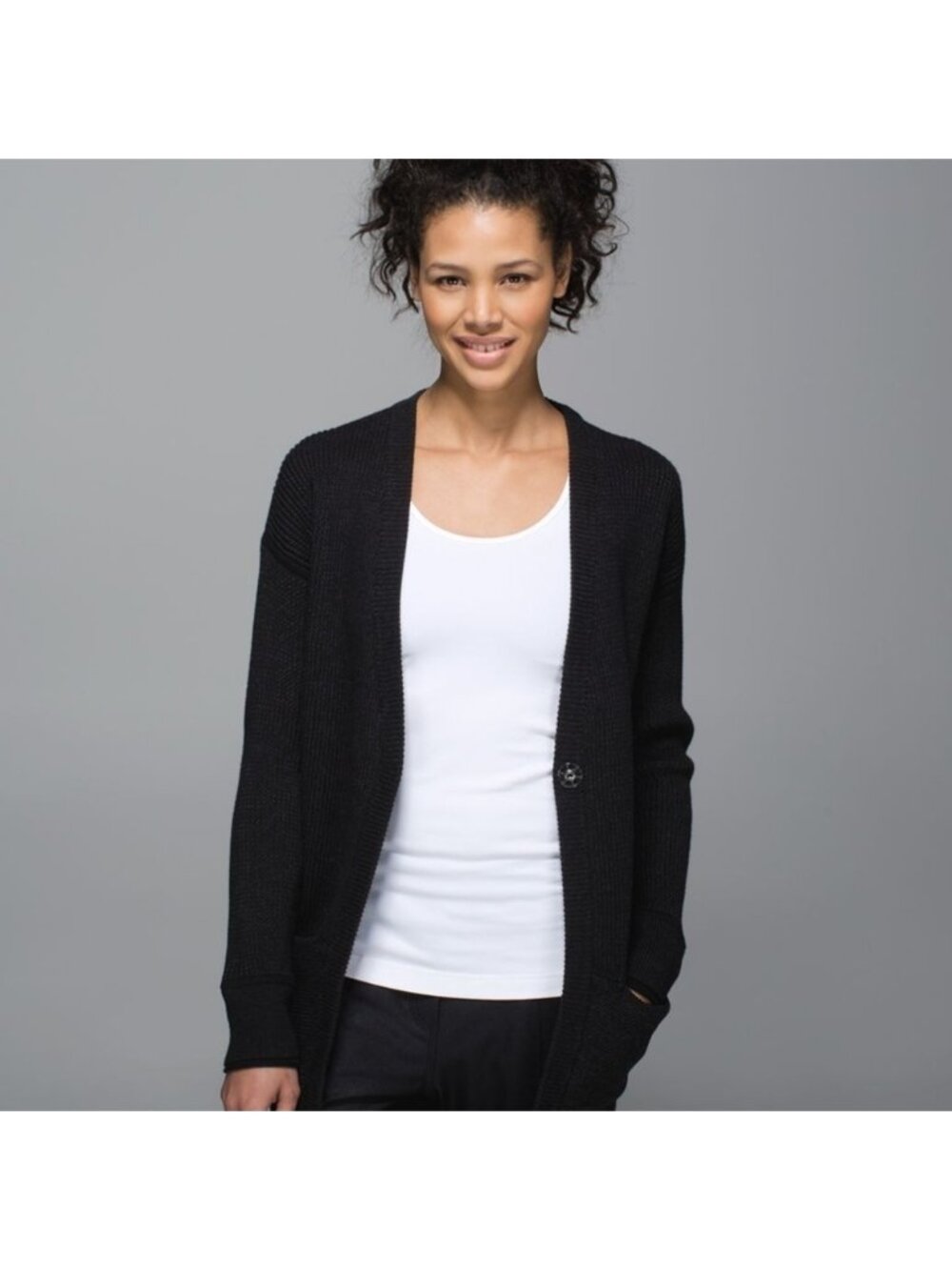 Lululemon We Like To Cardi Black / Heathered Black